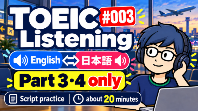 TOEIC Listening #003 cover_bilingual